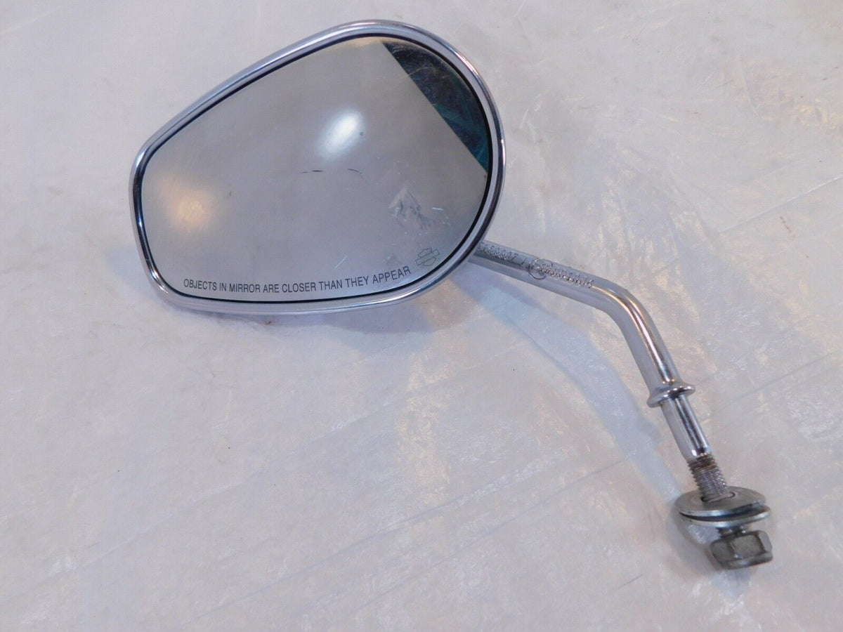 Chrome Harley Davidson FXR & Softail & Dyna & Sportster Left Rear View Mirror - C3 Cycle