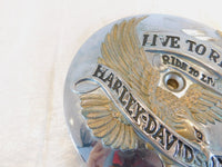 Harley Touring Softail Dyna Live to Ride Eagle Air Cleaner Filter Cover Insert - C3 Cycle