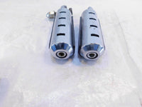 Harley Touring Dyna Sportster & Softail ISO Chrome & Rubber Footpeg Footrests - C3 Cycle