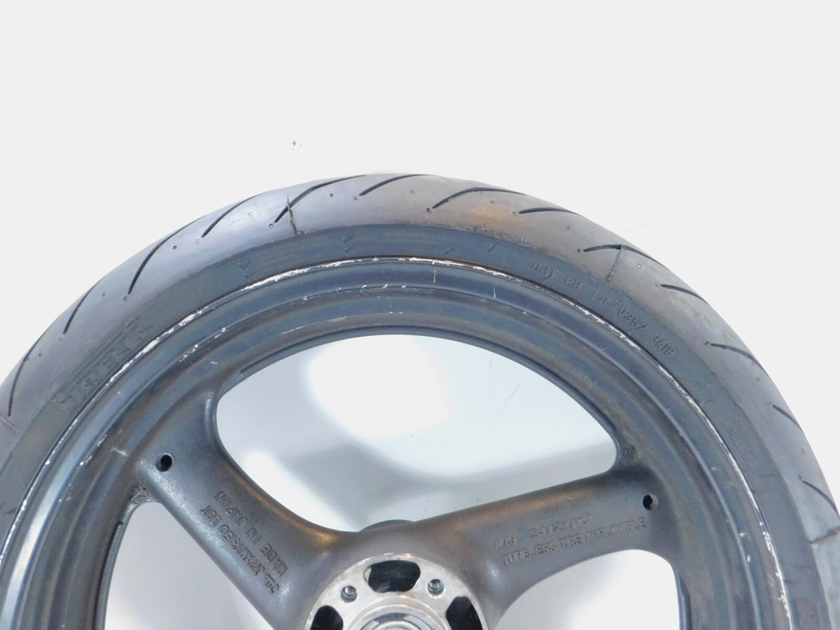 1994-1996 Suzuki RF600R RF600 Black Front Hub 3 Spoke Cast Rim Wheel & Tire - C3 Cycle