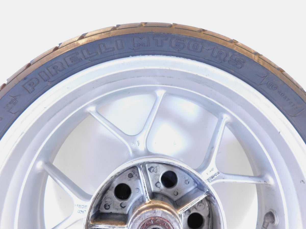 2007 2008 2009 2010 2011 2012 Triumph Tiger 1050 SE Silver Rear Wheel Rim & Tire