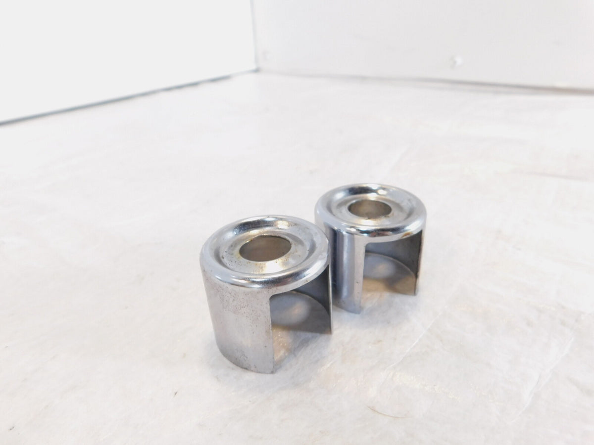 1986 1987 Harley Davidson Sportster XLH 1100 Chrome Upper Top Shock Bolt Covers - C3 Cycle