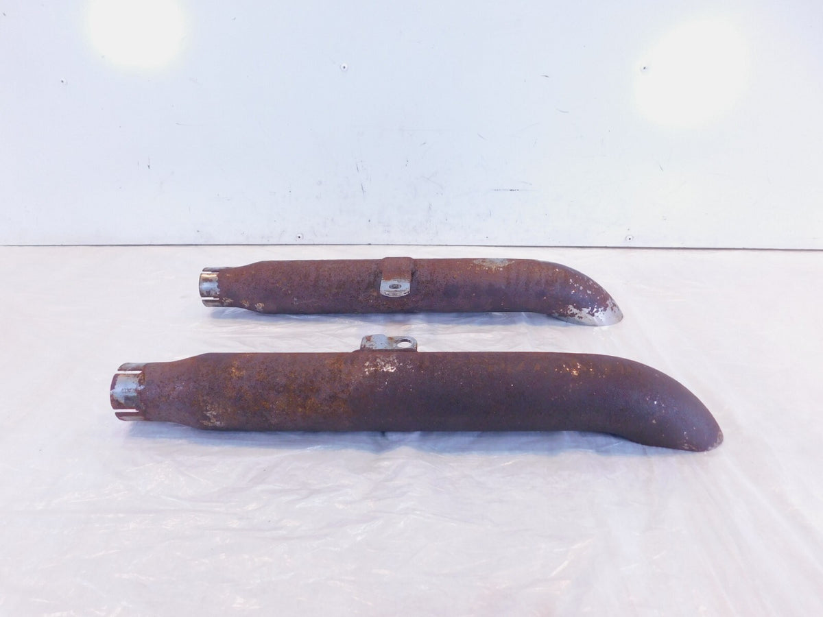 Harley Davidson Sportster 883 & 1200 Chrome Slash Out Cut Exhaust Pipe Mufflers - C3 Cycle
