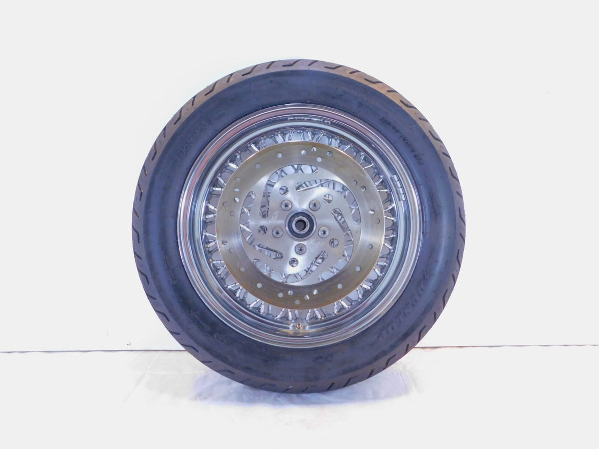 Harley Davidson Softail Sportster 883 & 1200 & FXR Laced Rear Wheel Rim w/ Tire - C3 Cycle