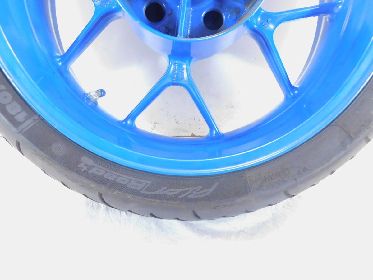 2007 2008 2009 2010 2011 2012 Triumph Tiger 1050 SE Blue Rear Wheel Rim & Tire - C3 Cycle