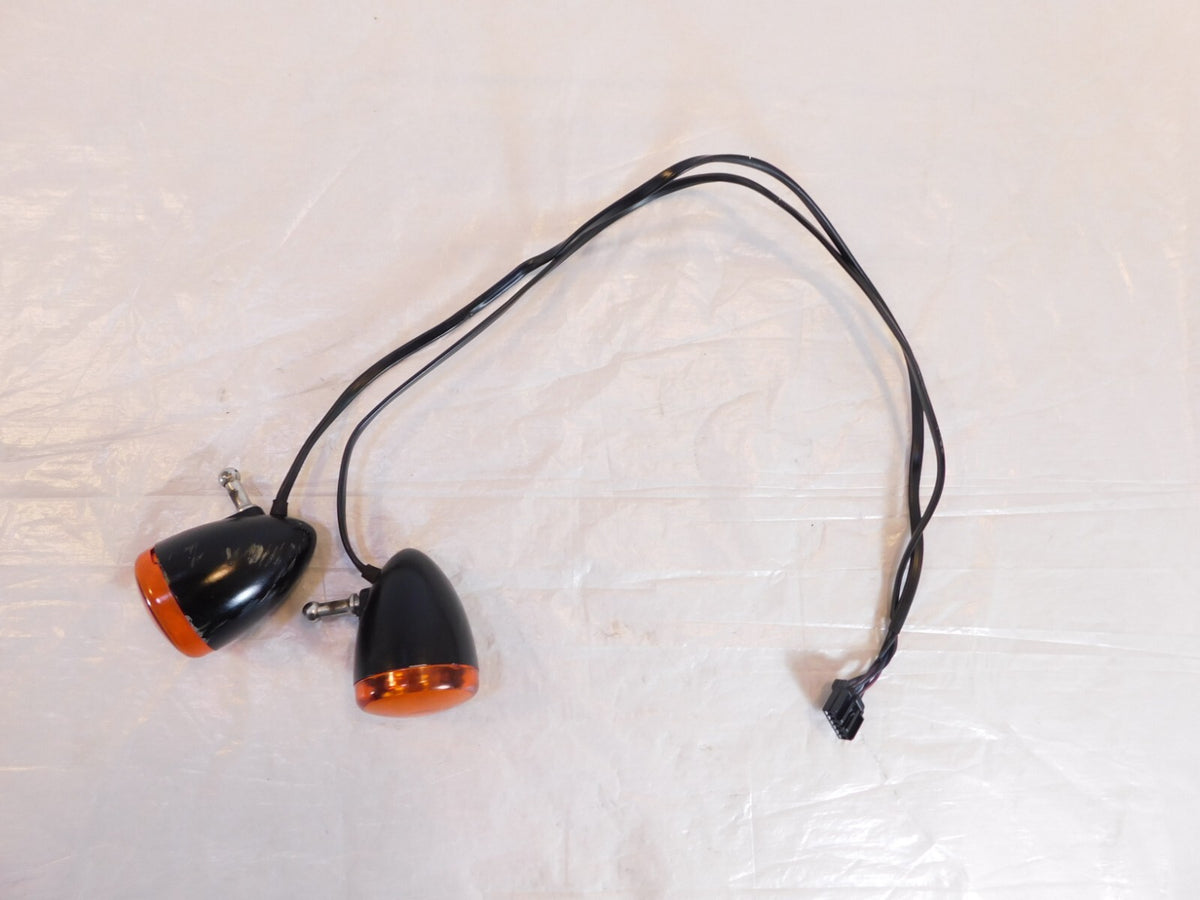 Harley Davidson V-Rod VRod VRSC & Sportster XR1200 Black Turn Signal Indicators - C3 Cycle