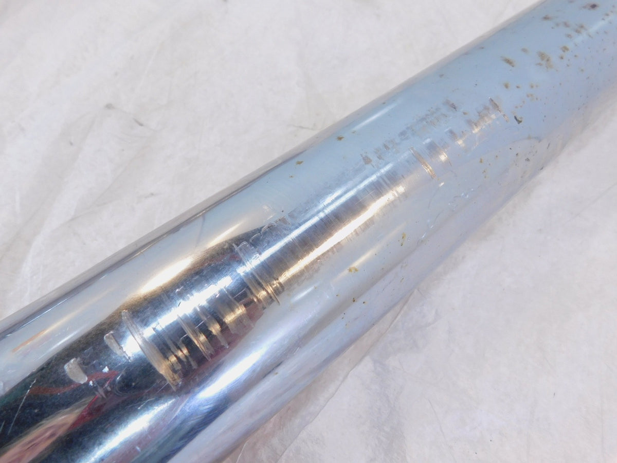 Harley Road King Electra Glide Chrome Left & Right Exhaust Pipe Mufflers - Dents - C3 Cycle