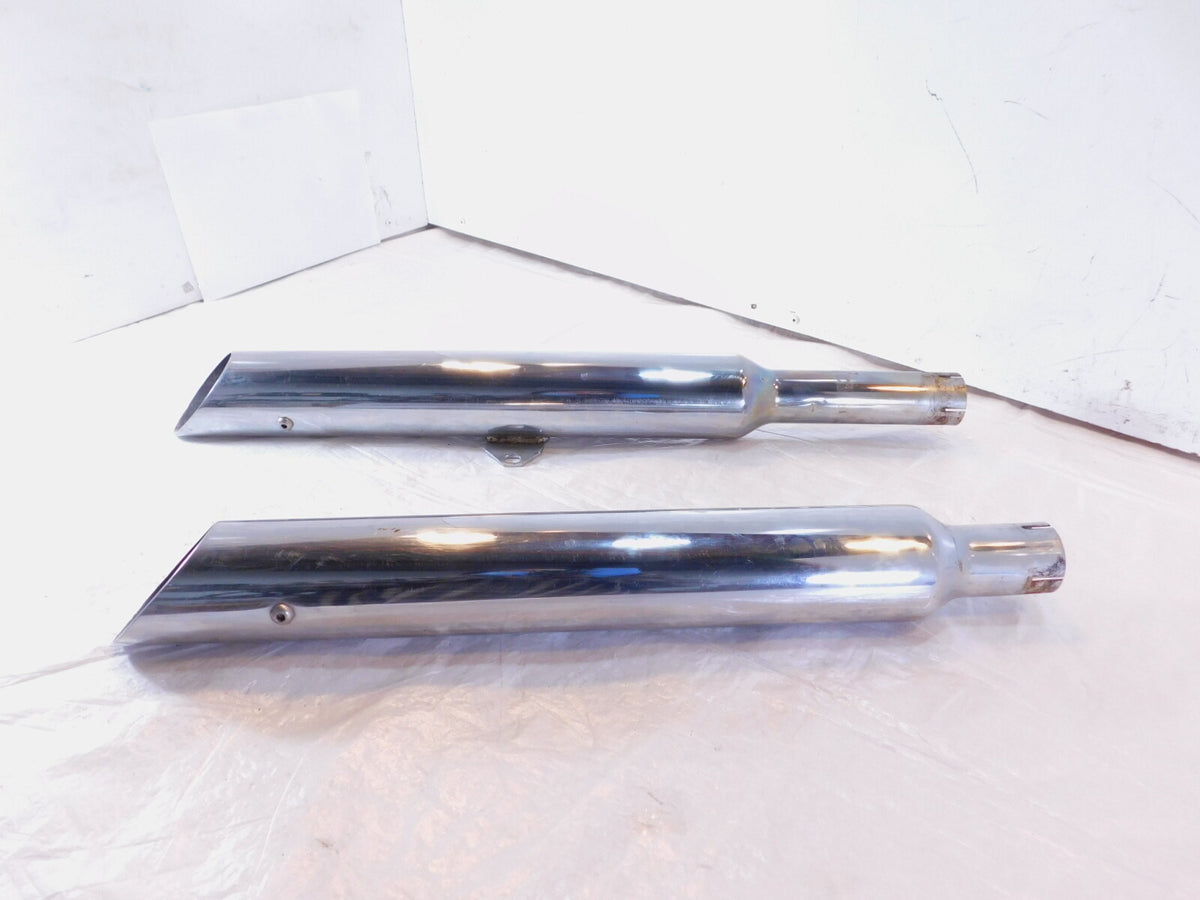Harley Davidson Softail Heritage Classic & Springer Chrome Exhaust Pipe Mufflers