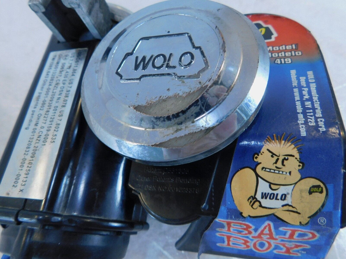 Honda Interceptor VFR800 Wolo Model 419 Bad Boy 12-Volt 16 Amp 530/680 HZ Horn - C3 Cycle