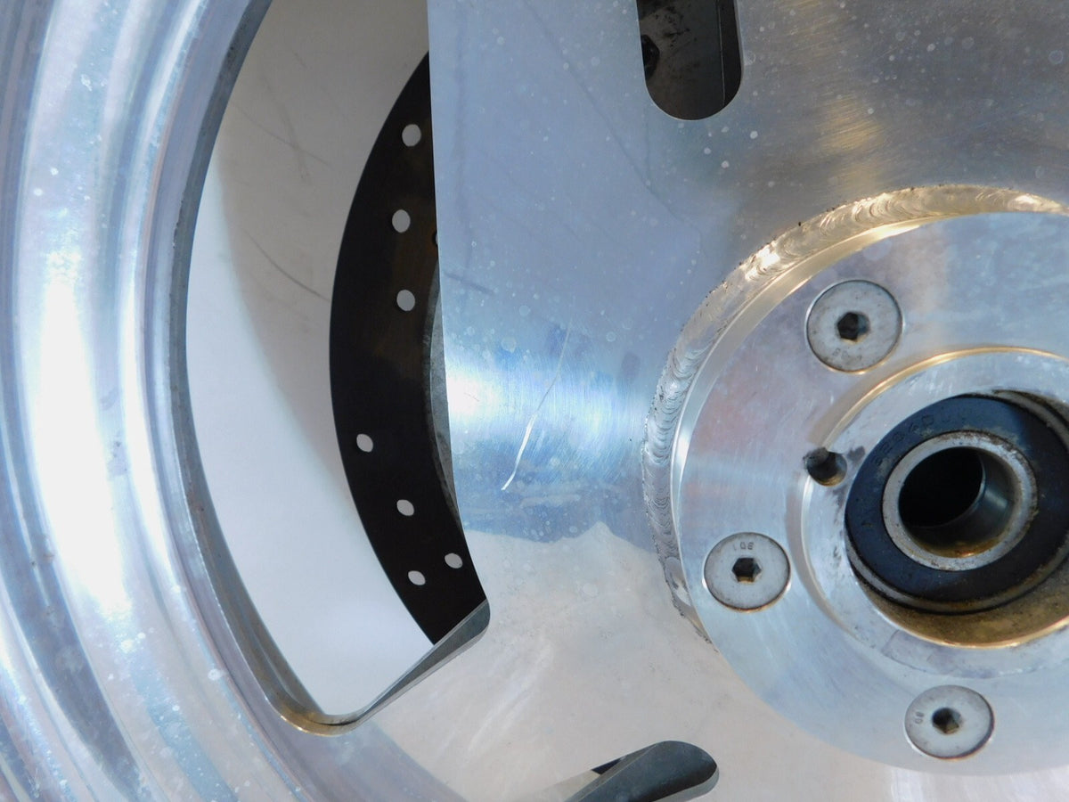 1995 & 1996 Buell M2 Thunderbolt Marchesini Silver Front Wheel Rim & Tire - C3 Cycle