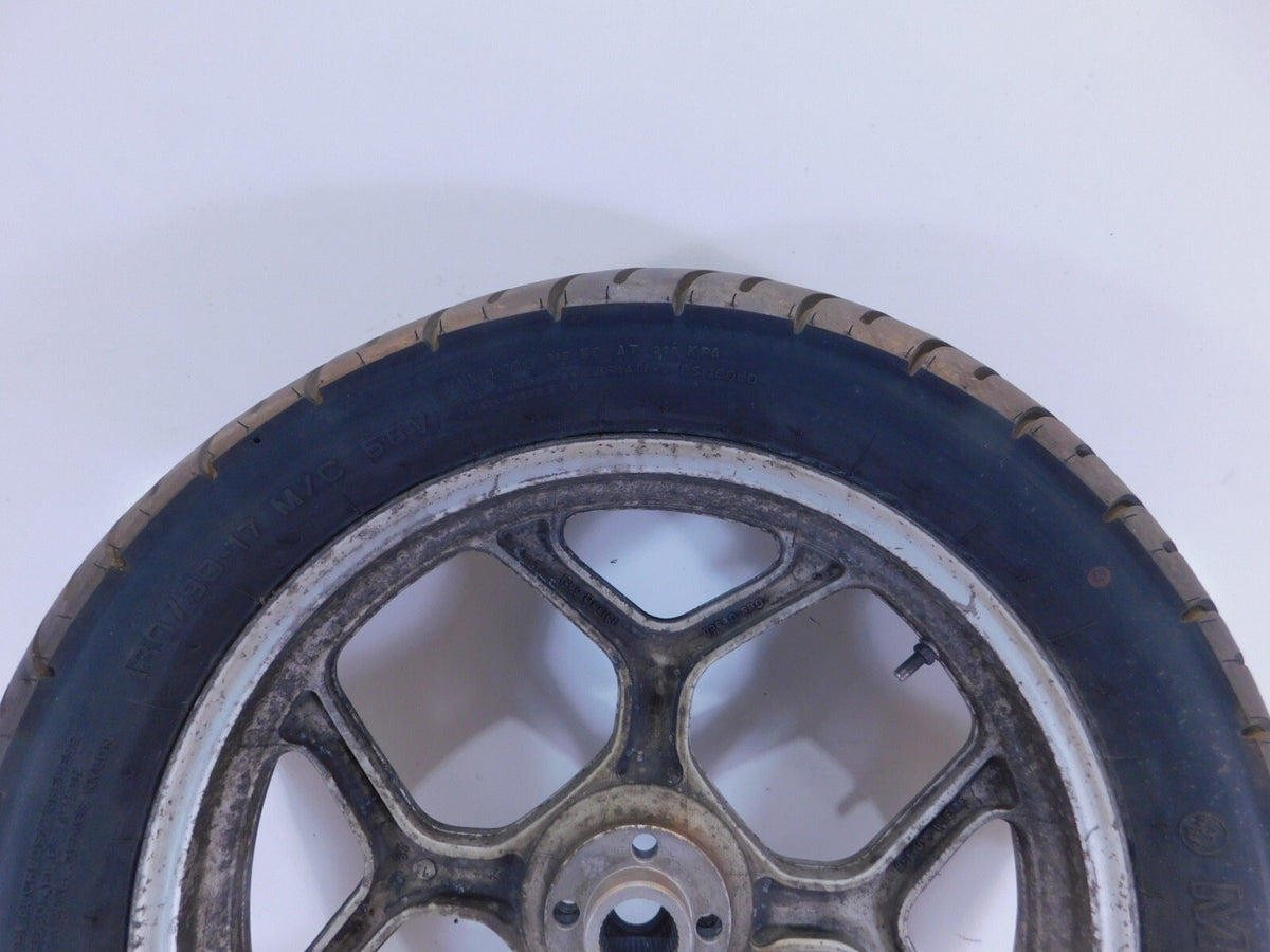 BMW K75 K75S K75RT K75T & K100 K100LT K100RS Silver Cast Rear Wheel Rim 2.75x17" - C3 Cycle