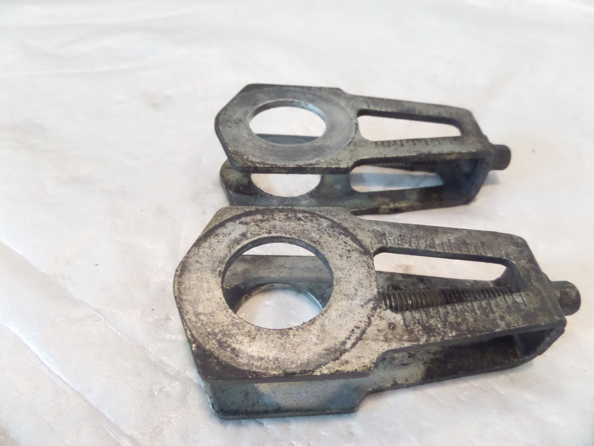 Ducati Scrambler & Monster Swingarm Rear Axle Chain Adjuster Puller Brackets - C3 Cycle