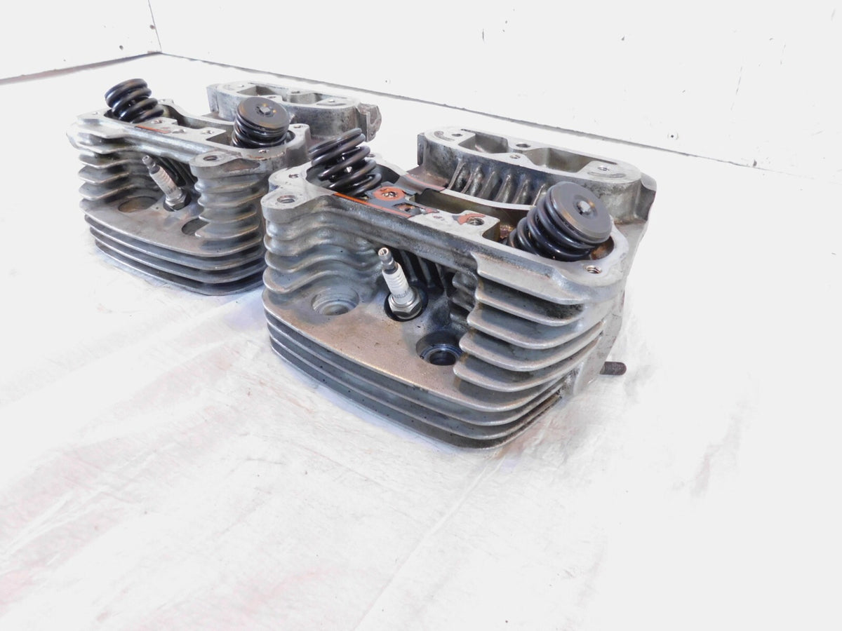 Harley Davidson Sportster 883 Hugger & Custom Silver Cylinder Heads w/ Valves - C3 Cycle