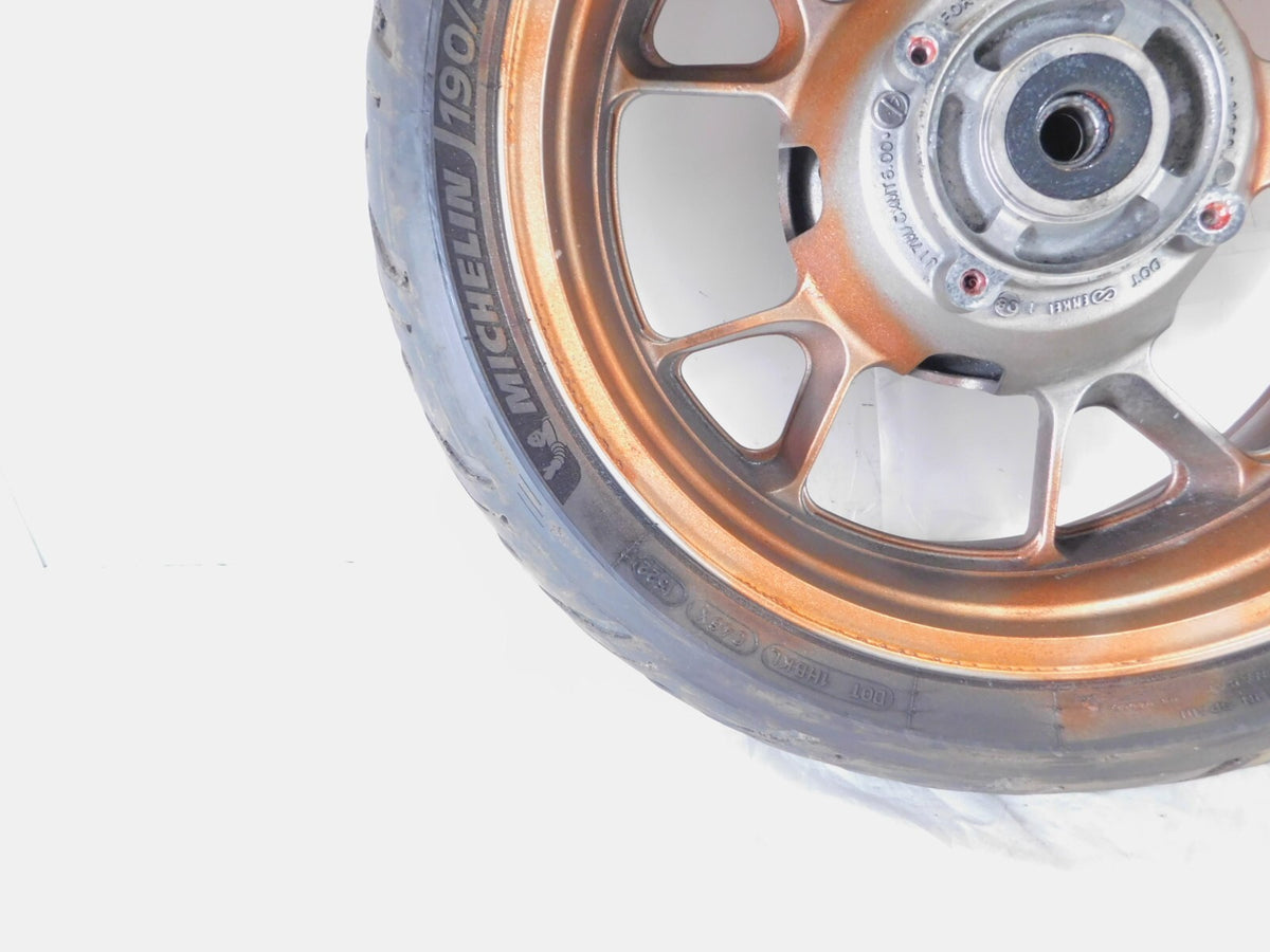 2008 2009 2010 2011 Kawasaki Concours 14 ABS Silver Rear Wheel Rim & Tire - C3 Cycle