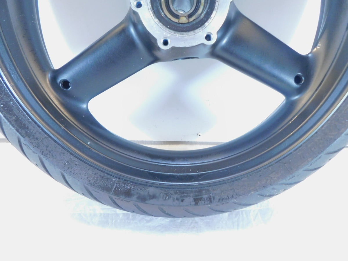 Triumph Daytona 595 955 955i Speed Triple Sprint ST Black Front Wheel Rim & Tire - C3 Cycle