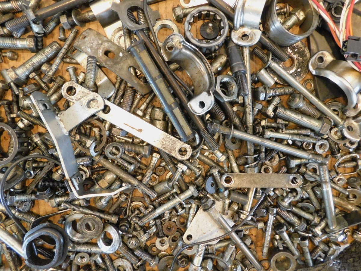 1992 92 Harley Touring Electra Glide Classic FLHTC Nut & Bolts Parts Box Lot - C3 Cycle