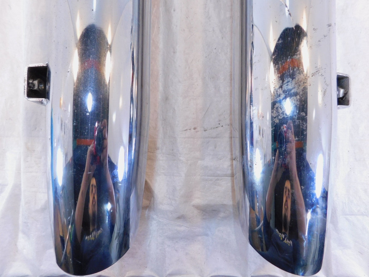 Indian Chief Chieftain Roadmaster Springfield Chrome Left/Right Exhaust Mufflers - C3 Cycle