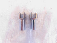 Harley Davidson Softail Chrome Passenger Footpeg Peg Bracket Mount Supports Pair - C3 Cycle