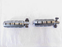 Harley Touring FXR Dyna Sportster Softail ISO Chrome & Rubber Footpegs Footrests - C3 Cycle