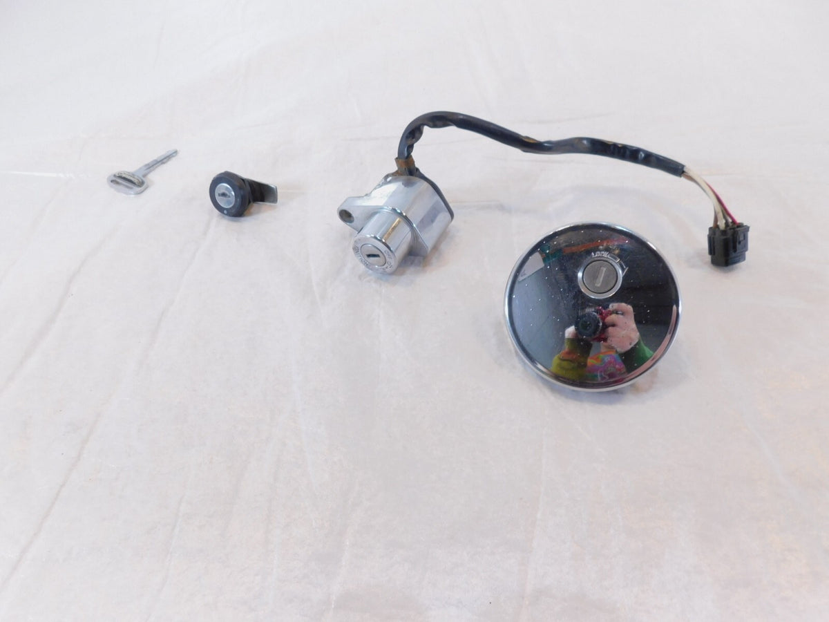1999-2004 Kawasaki VN1500 Vulcan 1500 Classic Lock Set Ignition Switch Cap & Key - C3 Cycle