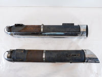 2003 03 Victory V92 Touring Cruiser Left/Right Exhaust Mufflers w/ Heat Shields - C3 Cycle