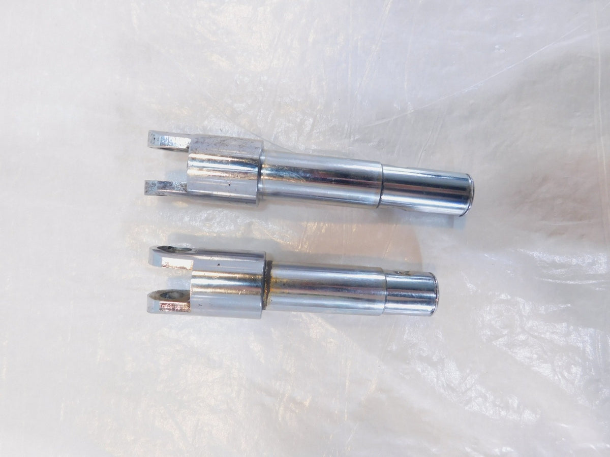 Harley Sportster 883 & 1200 Custom Pair Chrome Rider Brake Pedal Pivot Clevises - C3 Cycle