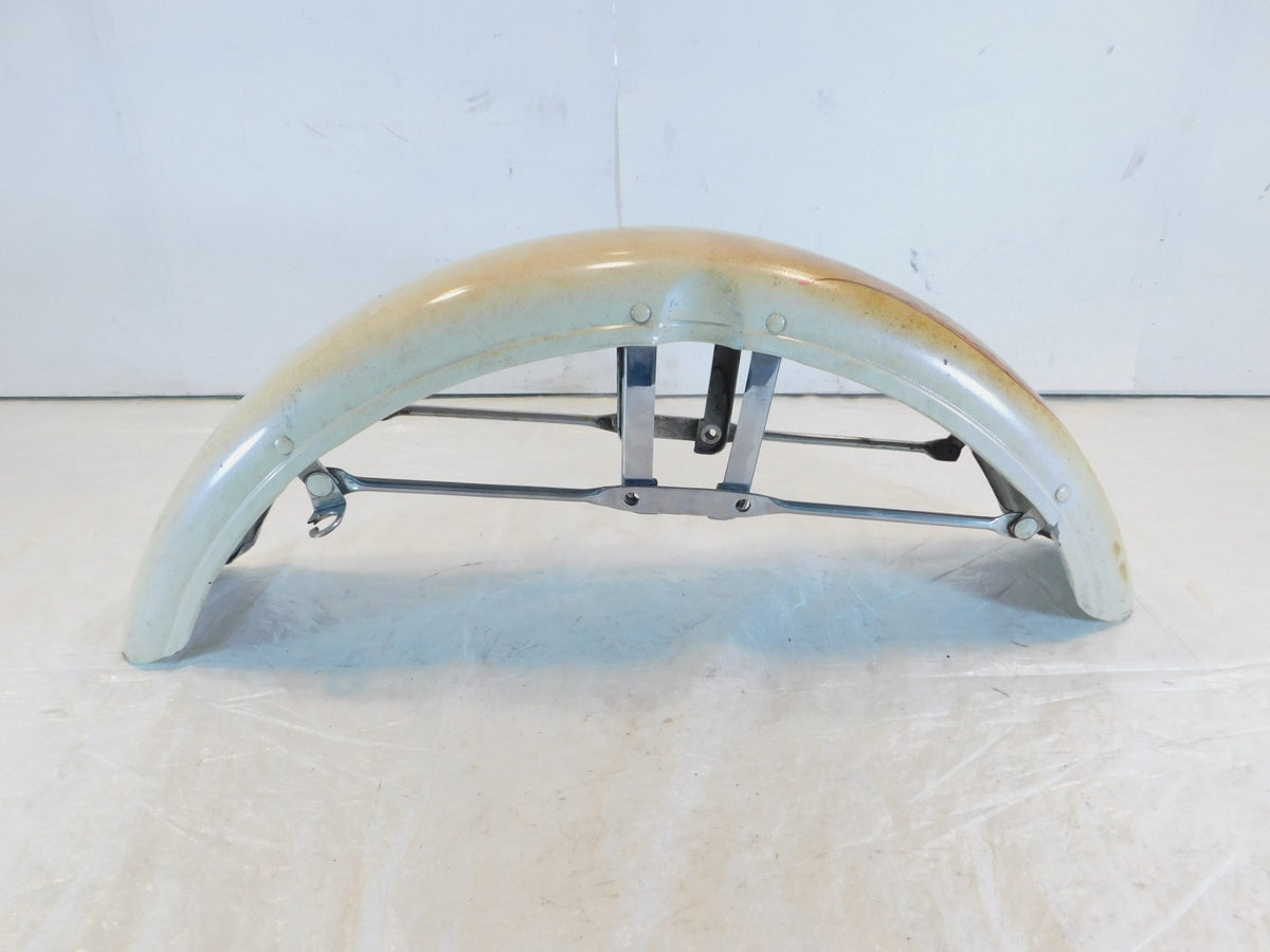 1973 Harley Davidson Sportster 900 & 1000 White Front Wheel Cover Fender - C3 Cycle