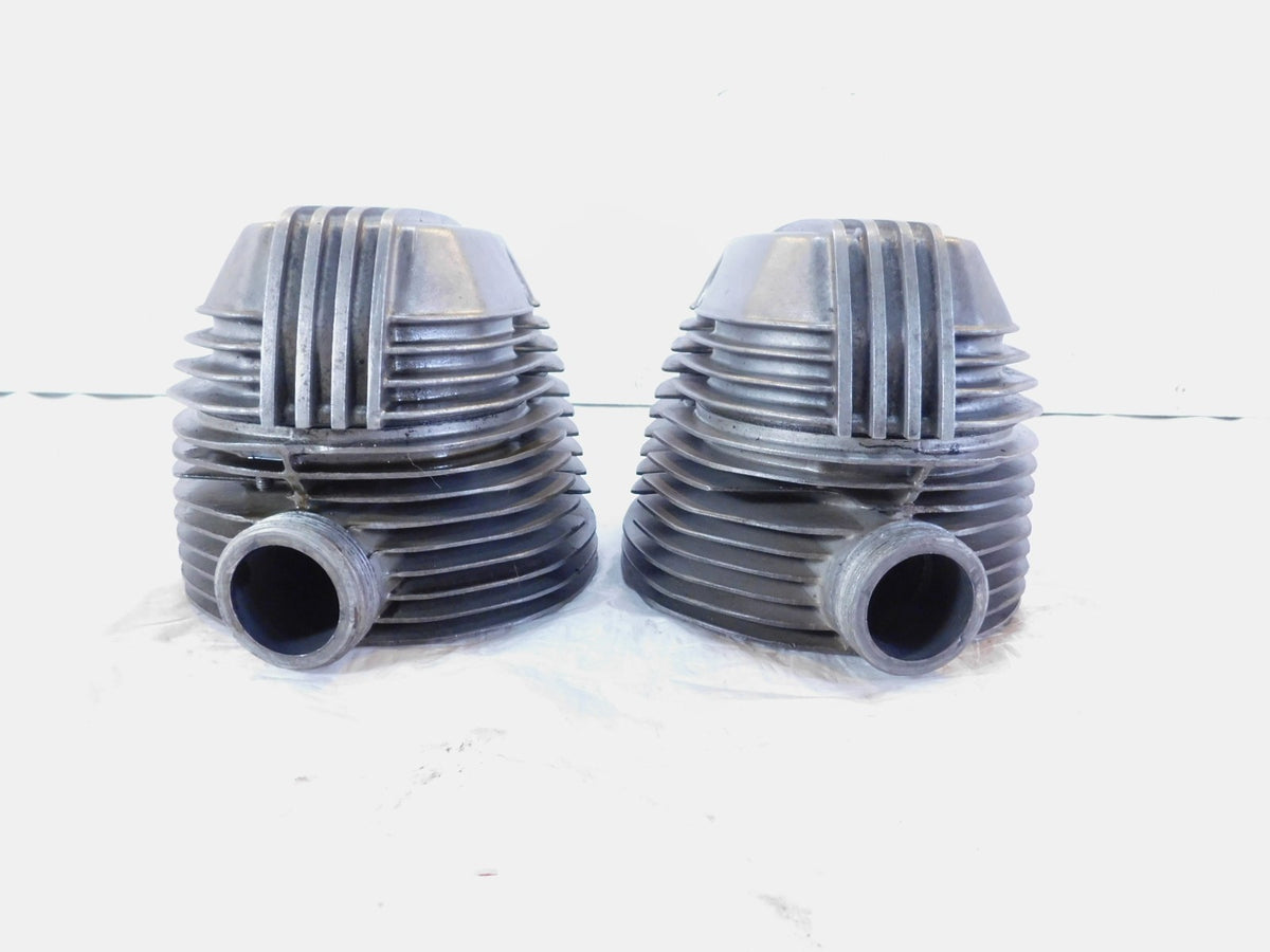 BMW Airhead R80 Silver Left/Right Engine Motor Cylinder Head w/ Valve Covers - C3 Cycle