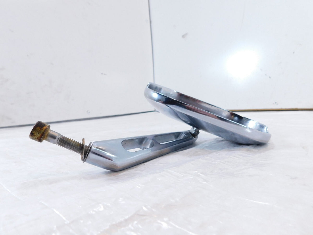 Harley Dyna Sportster Softail FXR & Sportster Front Left Chrome Rear View Mirror - C3 Cycle