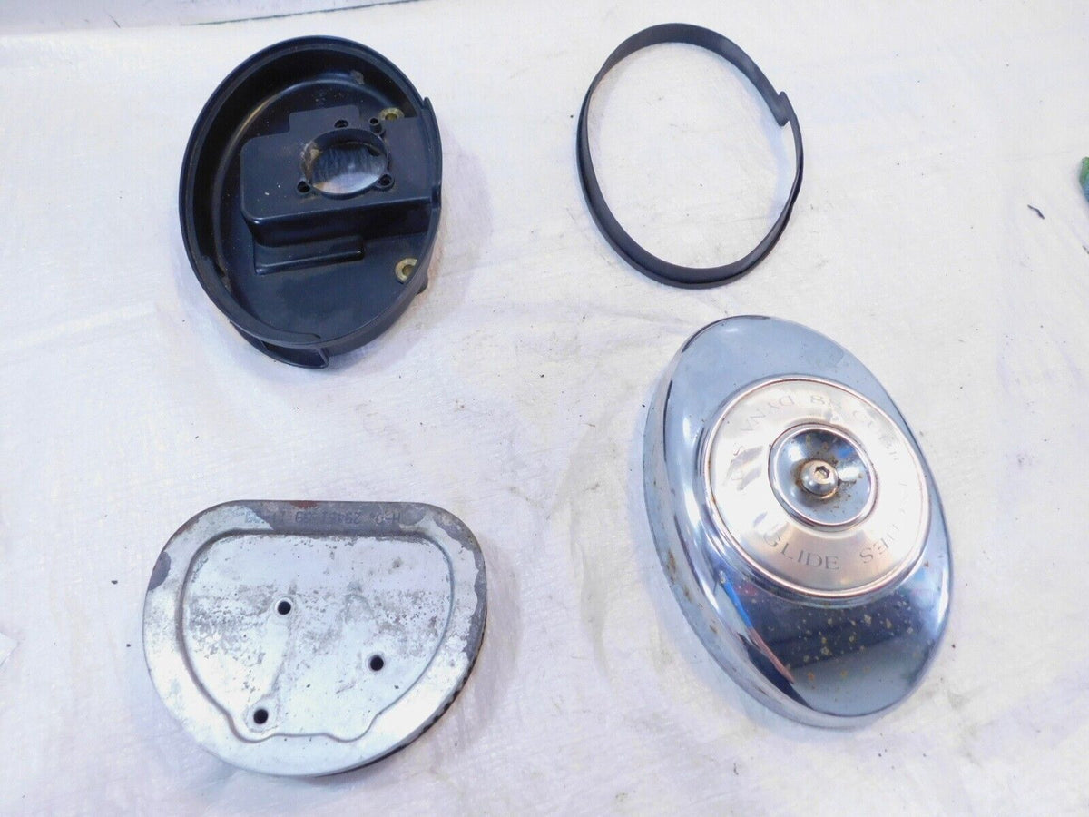 Harley Davidson Dyna Super Glide & Low Rider Air Cleaner Airbox and Backplate - C3 Cycle