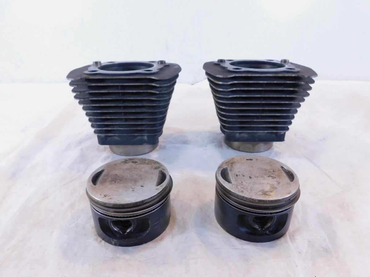 Pair Harley Davidson Sportster 1200 Black Engine Cylinder Barrel Jugs & Pistons - C3 Cycle