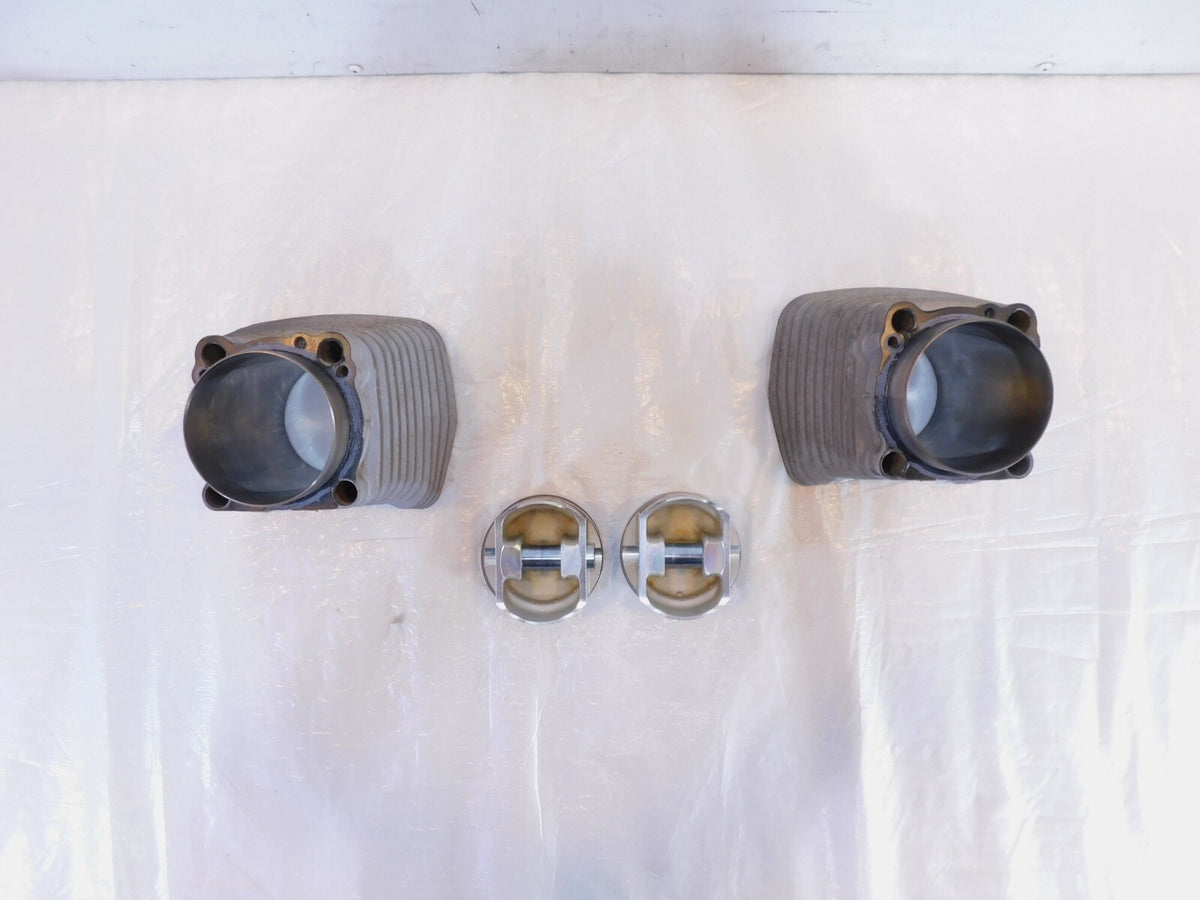Pair Harley Davidson Sportster 1200 Silver Engine Cylinder Jugs w Wiseco Pistons - C3 Cycle