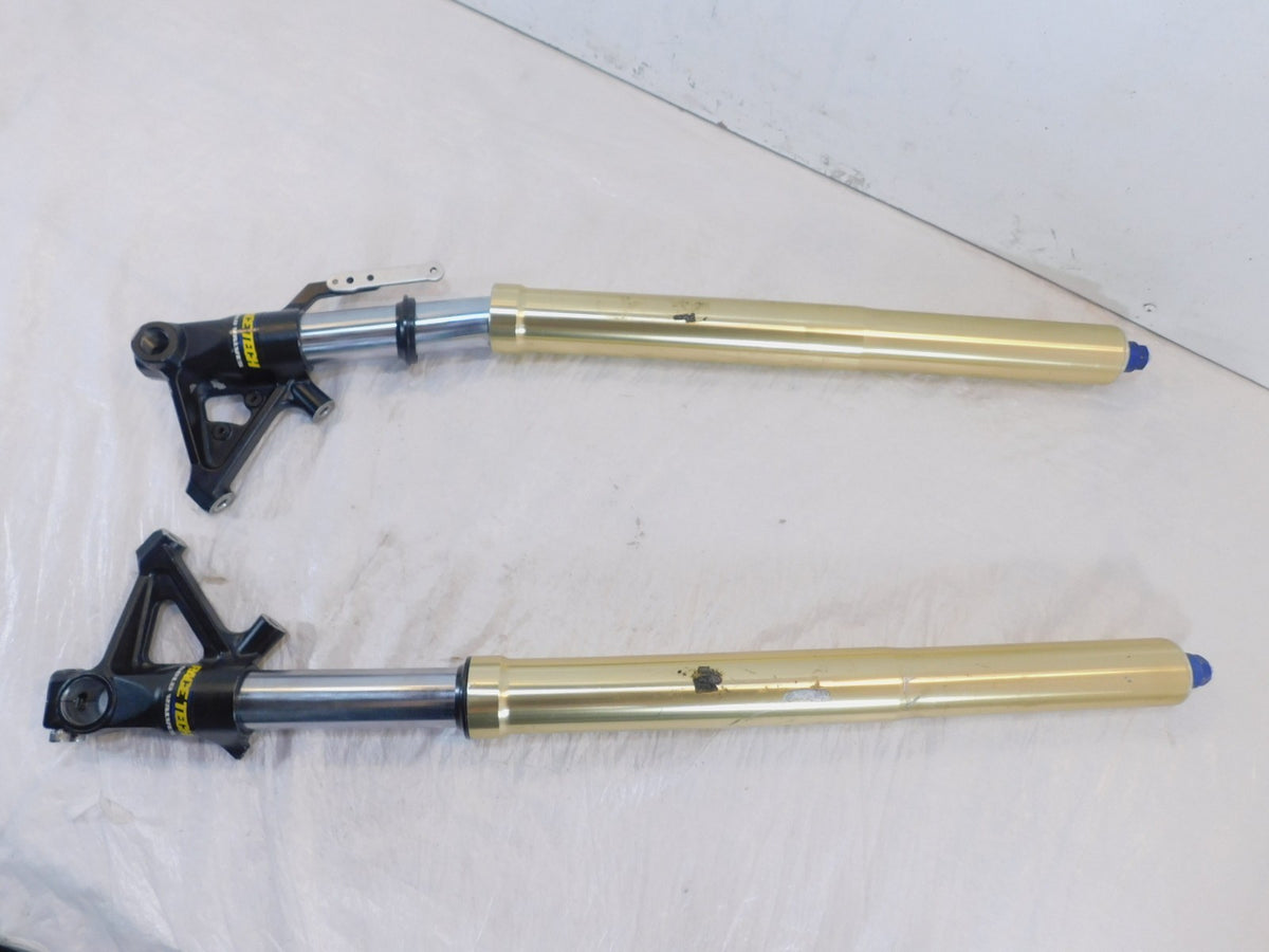 Bent 2007-2012 Triumph Tiger 1050 SE Front Wheel Suspension Fork Shock Leg Tubes - C3 Cycle