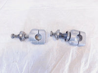 1997-2000 BMW F650 Funduro F650ST OEM Front Handlebar Riser Clamp Bracket Mounts