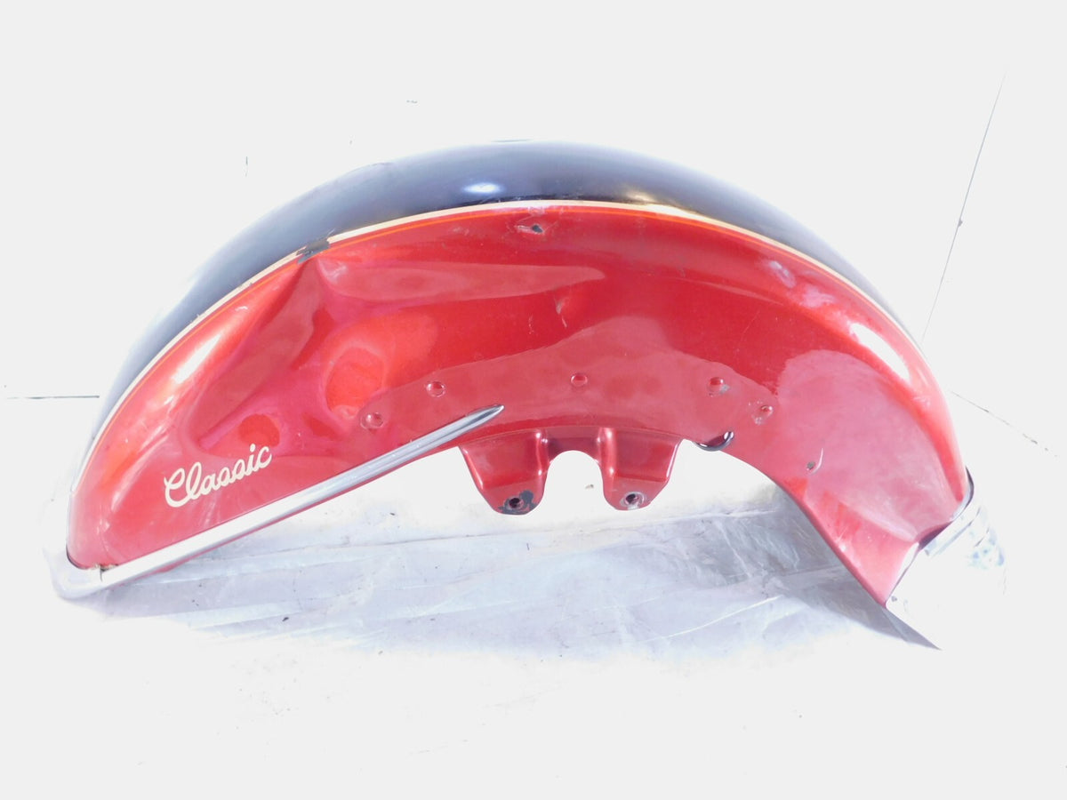 Harley Davidson EVO Touring Electra Glide Red & Black Front Wheel Cover Fender - C3 Cycle