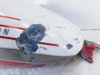Harley Davidson Road Street & Electra Glide White Fuel Gas Petrol Tank - Dented - C3 Cycle