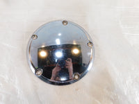 Harley Davidson Twin Cam Dyna & Softail Left Engine Chrome Derby Clutch Cover - C3 Cycle