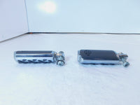 Harley Touring FXR Dyna Sportster & Softail Black & Chrome Footpegs Footrests - C3 Cycle