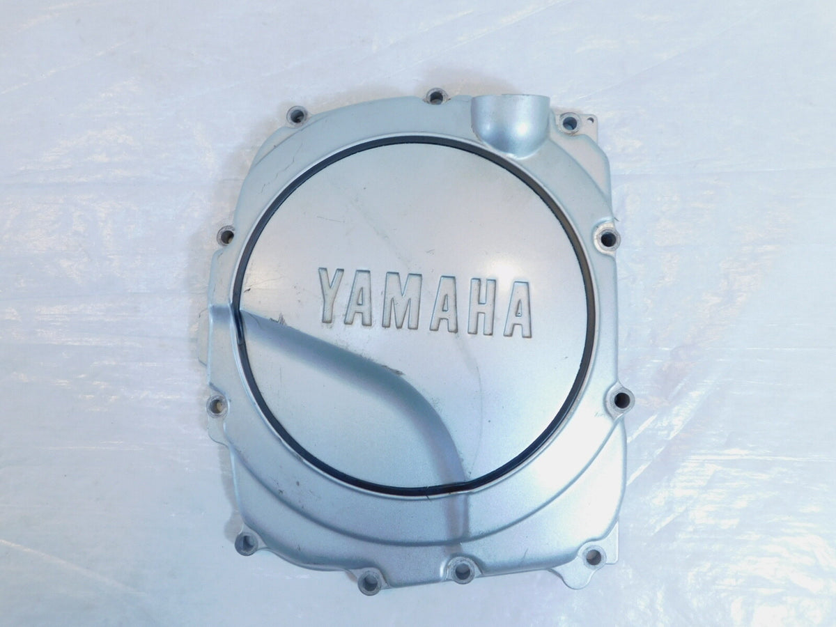1989-1995 Yamaha FZR1000 Silver Right Engine Motor Side Clutch Crankcase Cover - C3 Cycle