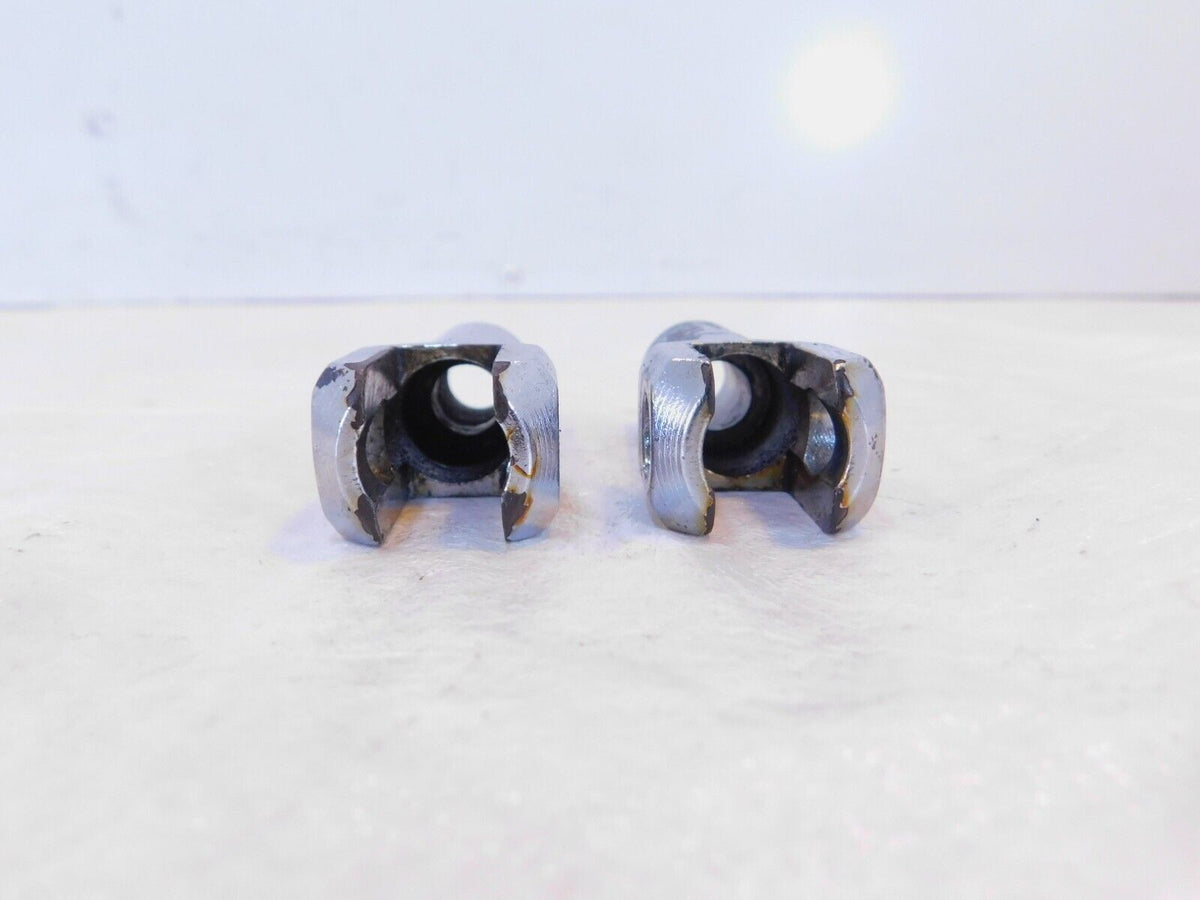 Pair Chrome Harley Davidson Softail Passenger Footpeg Peg Bracket Mount Supports