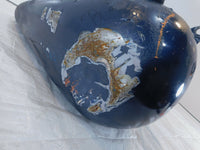 1977-1985 Harley Davidson FX & FXE Shovelhead Blue Right Fuel Gas Petrol Tank - C3 Cycle