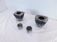 Pair Harley Davidson Sportster 883 Silver Engine Cylinder Barrel Jugs w/ Pistons - C3 Cycle