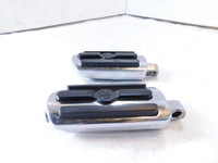 Harley Touring FXR Dyna Sportster & Softail Chrome & Rubber Footpegs Footrests - C3 Cycle