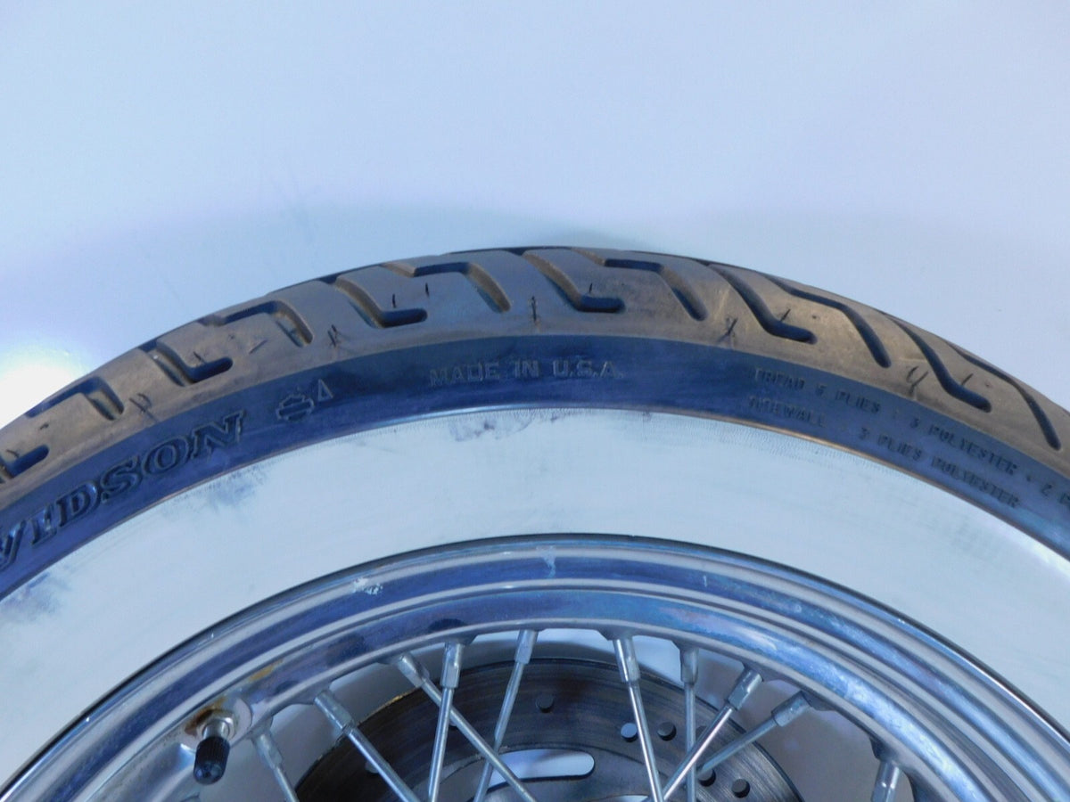 Harley Davidson Softail Heritage Classic & Deluxe Spoked Front Wheel Rim w/ Tire - C3 Cycle