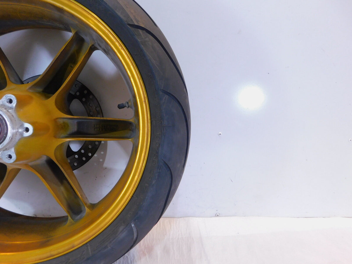 Buell XB9R XB12R Firebolt & Lightning & 1125R Gold Rear Wheel Rim & Tire - C3 Cycle