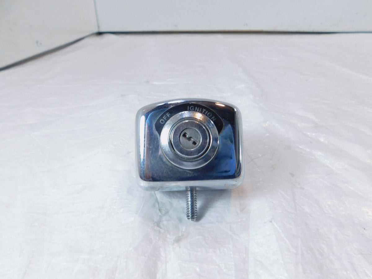 Harley Davidson Sportster XLH 883 1200 Chrome Ignition Switch & Cover -No Key - C3 Cycle