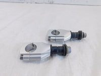 2012-2018 BMW F800 F800GT Silver Front Left Right Handlebar Riser Bracket Clamps - C3 Cycle