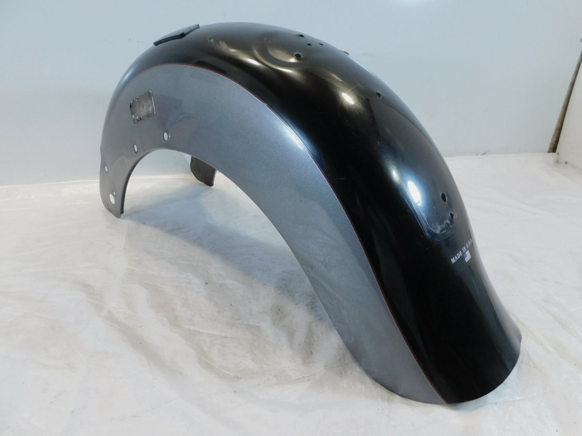 2000 00 Victory Standard V92 Cruiser Silver & Black Rear Wheel Cover Fender - C3 Cycle