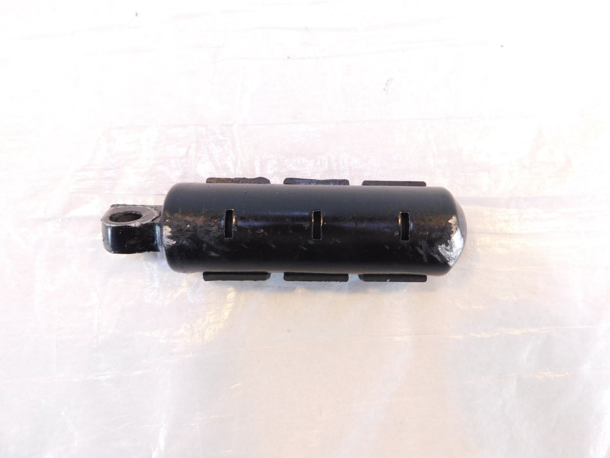 One Harley Touring FXR Dyna Sportster & Softail Black Skull Footpeg Footrest - C3 Cycle