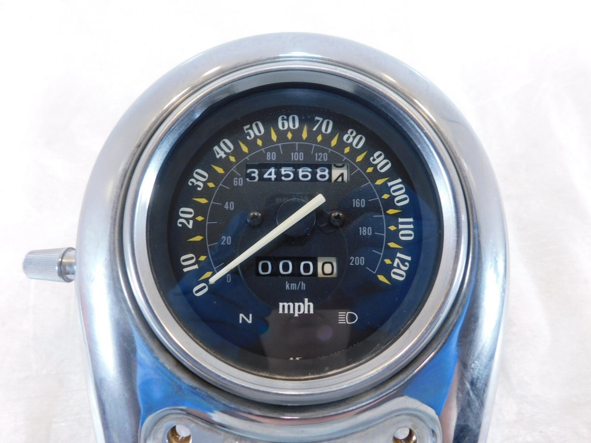 2001-05 Kawasaki VN800 Vulcan 800 Classic Fuel Tank Cover Console w/ Speedometer - C3 Cycle